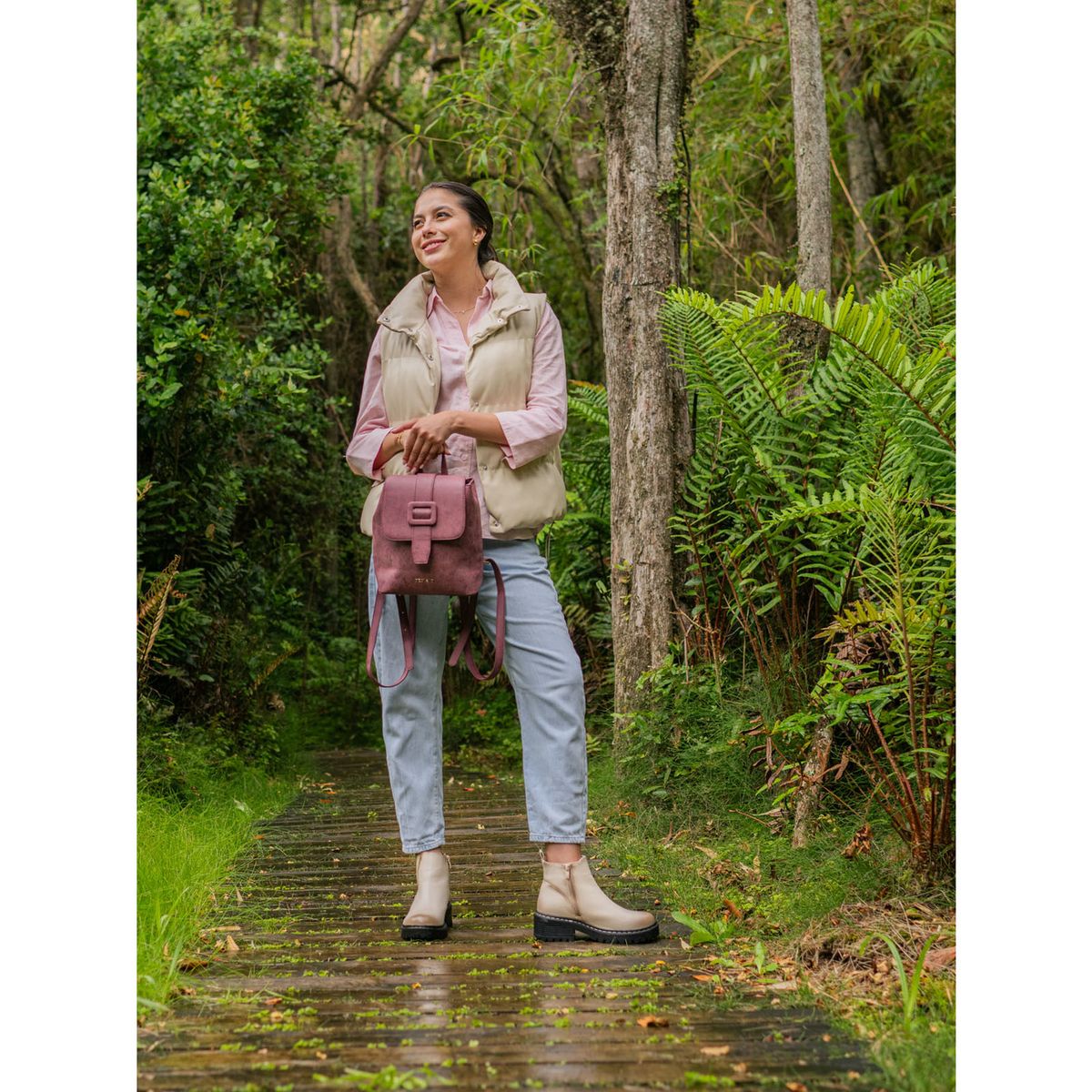 AZALEIA - Botín Cagliari Mujer Beige AZALEIA