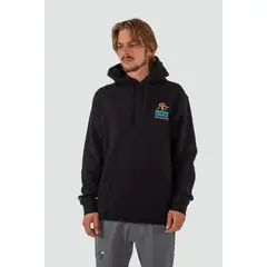 KAYA UNITE - Polerón Hombre Hoodie Locals Humedal Negro