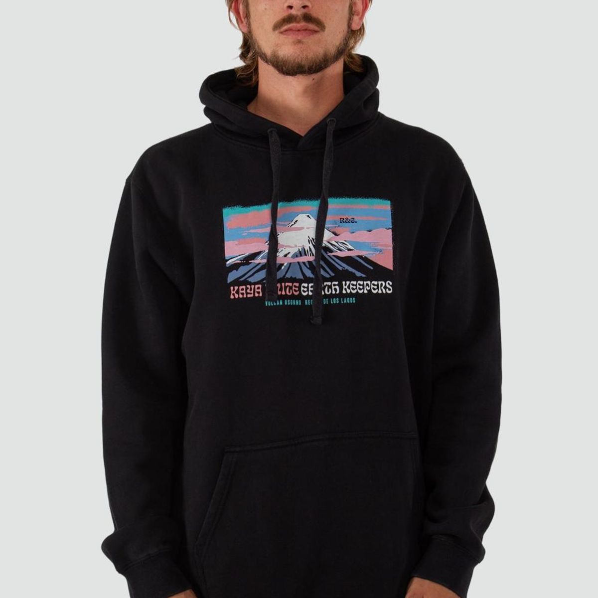 KAYA UNITE - Polerón Hombre Hoodie Osorno Negro