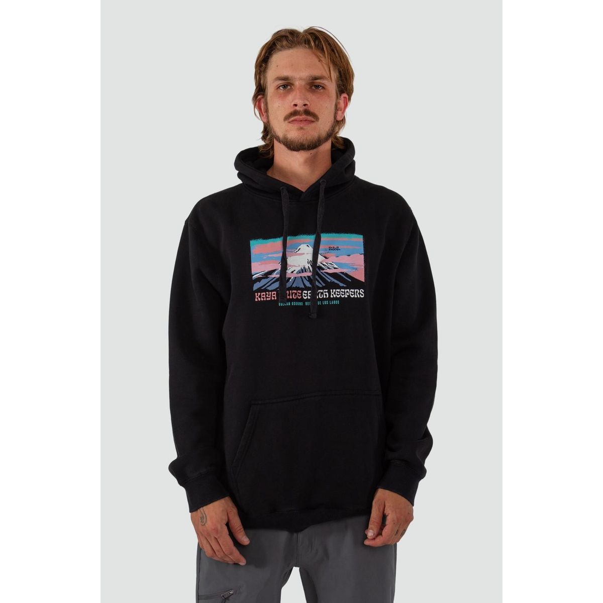 KAYA UNITE - Polerón Hombre Hoodie Osorno Negro