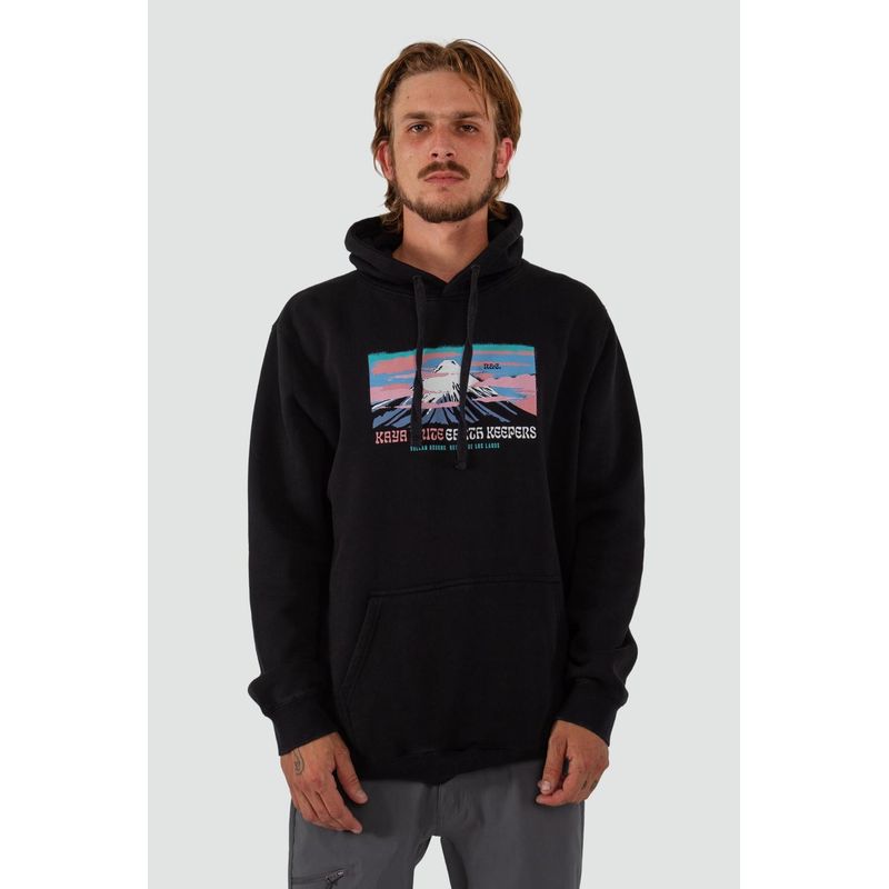 KAYA UNITE - Polerón Hombre Hoodie Osorno Negro