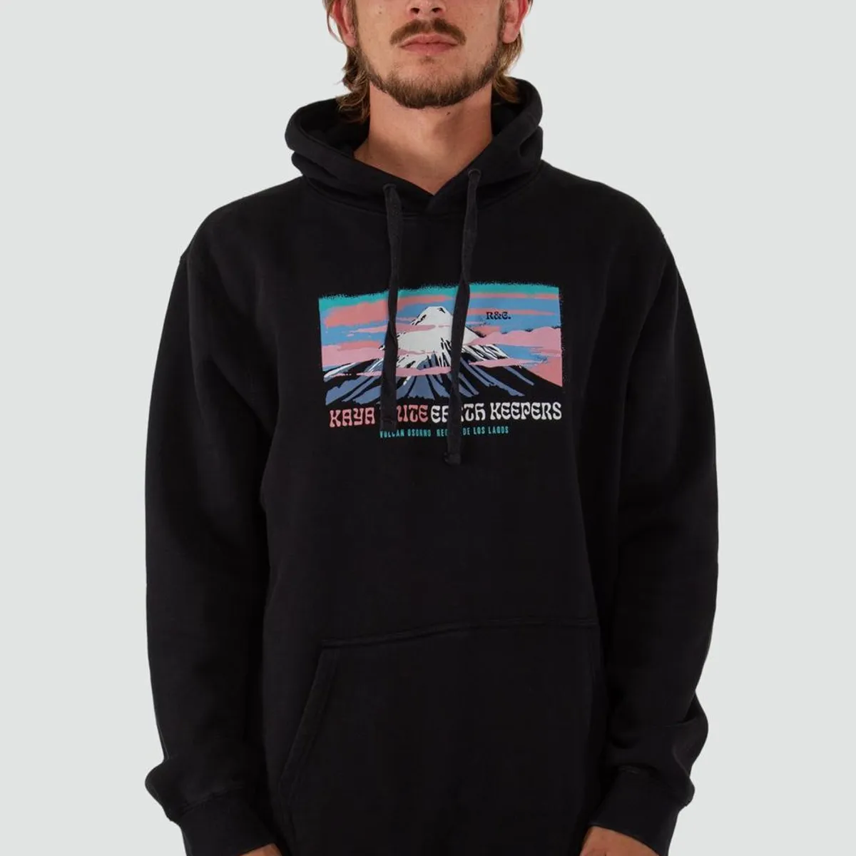 KAYA UNITE - Polerón Hombre Hoodie Osorno Negro