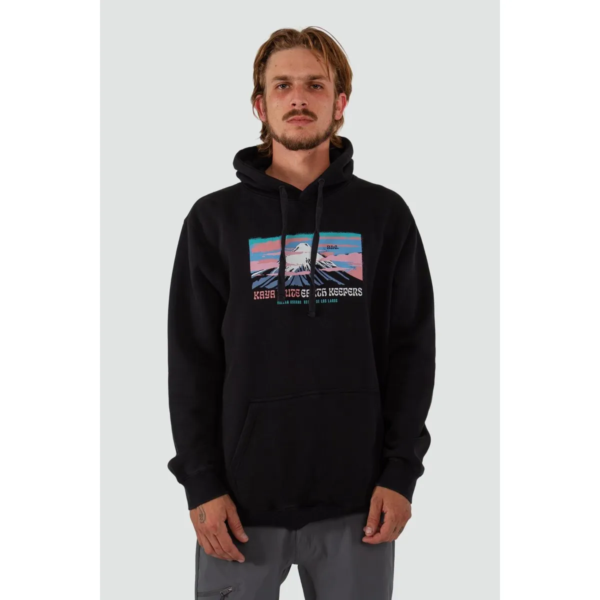 KAYA UNITE - Polerón Hombre Hoodie Osorno Negro
