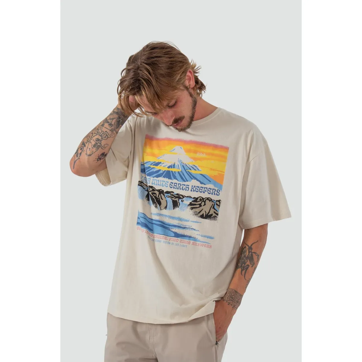 KAYA UNITE - Polera Hombre Osorno Bone