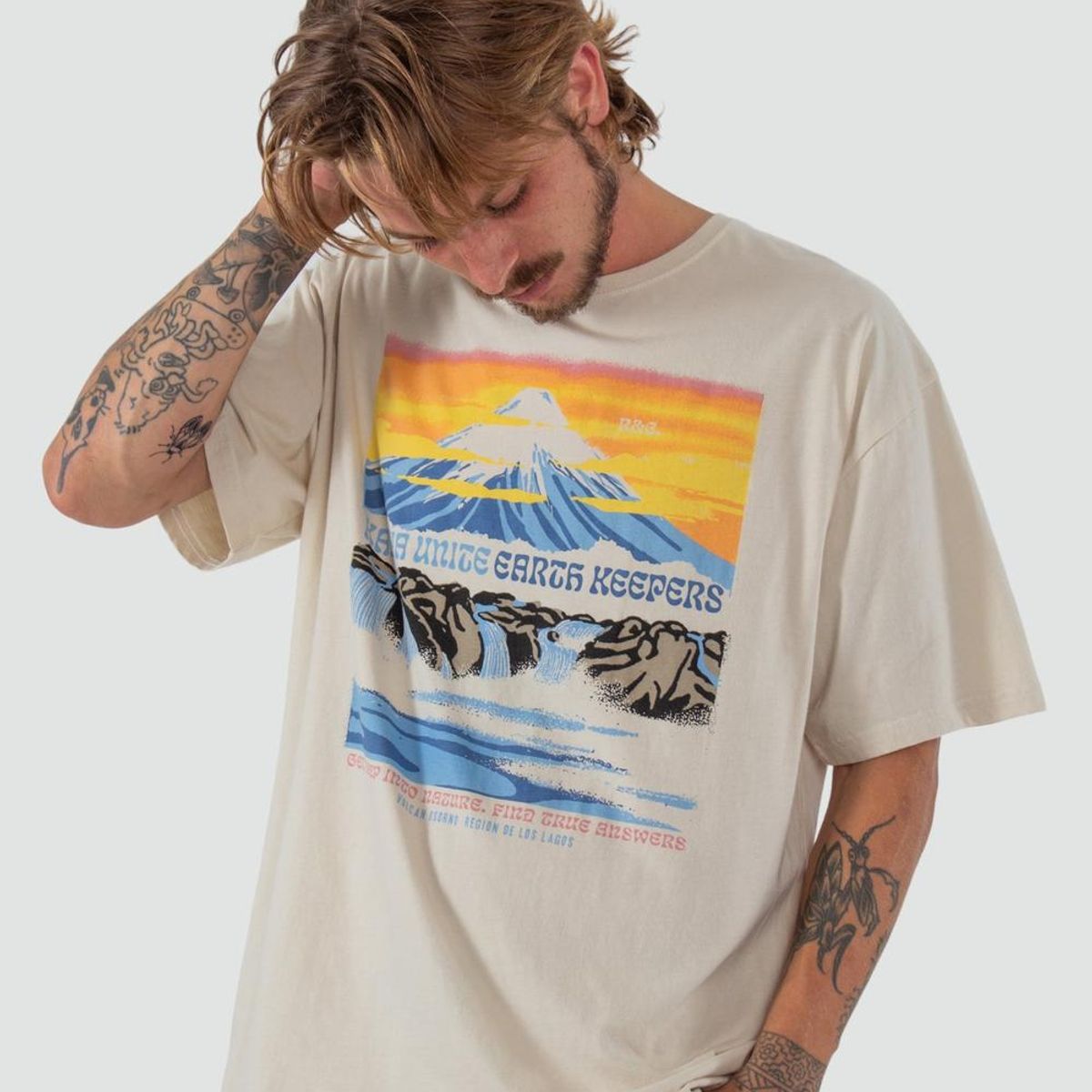 KAYA UNITE - Polera Hombre Osorno Bone