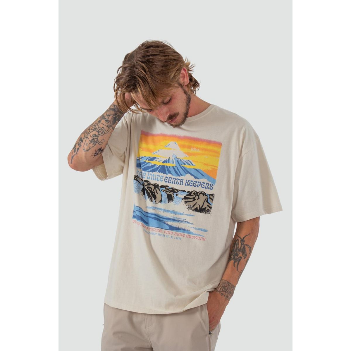 KAYA UNITE - Polera Hombre Osorno Bone