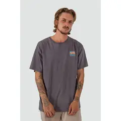 KAYA UNITE - Polera Hombre Piedra Gris
