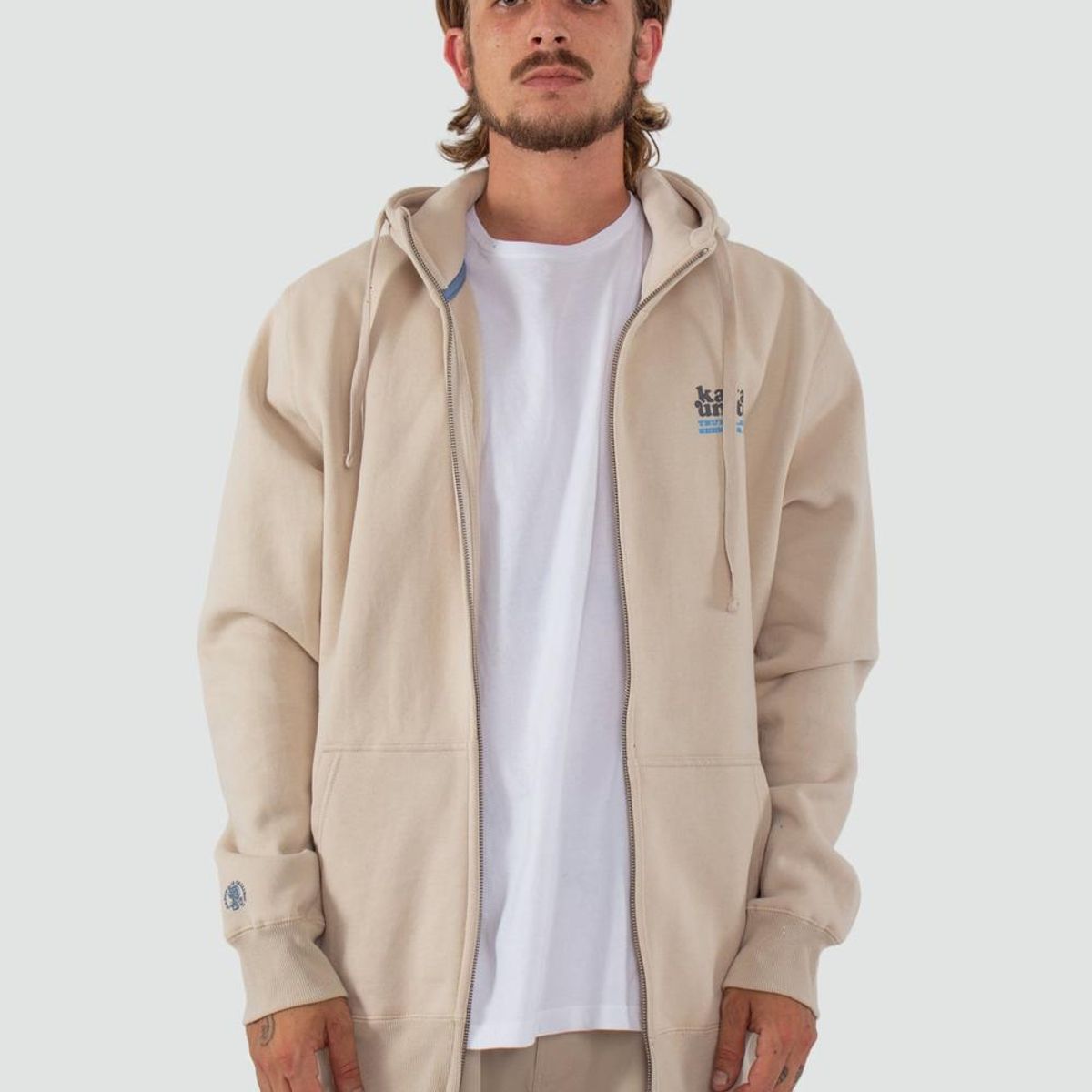 KAYA UNITE - Polerón Hombre Full Zip Protect Bone