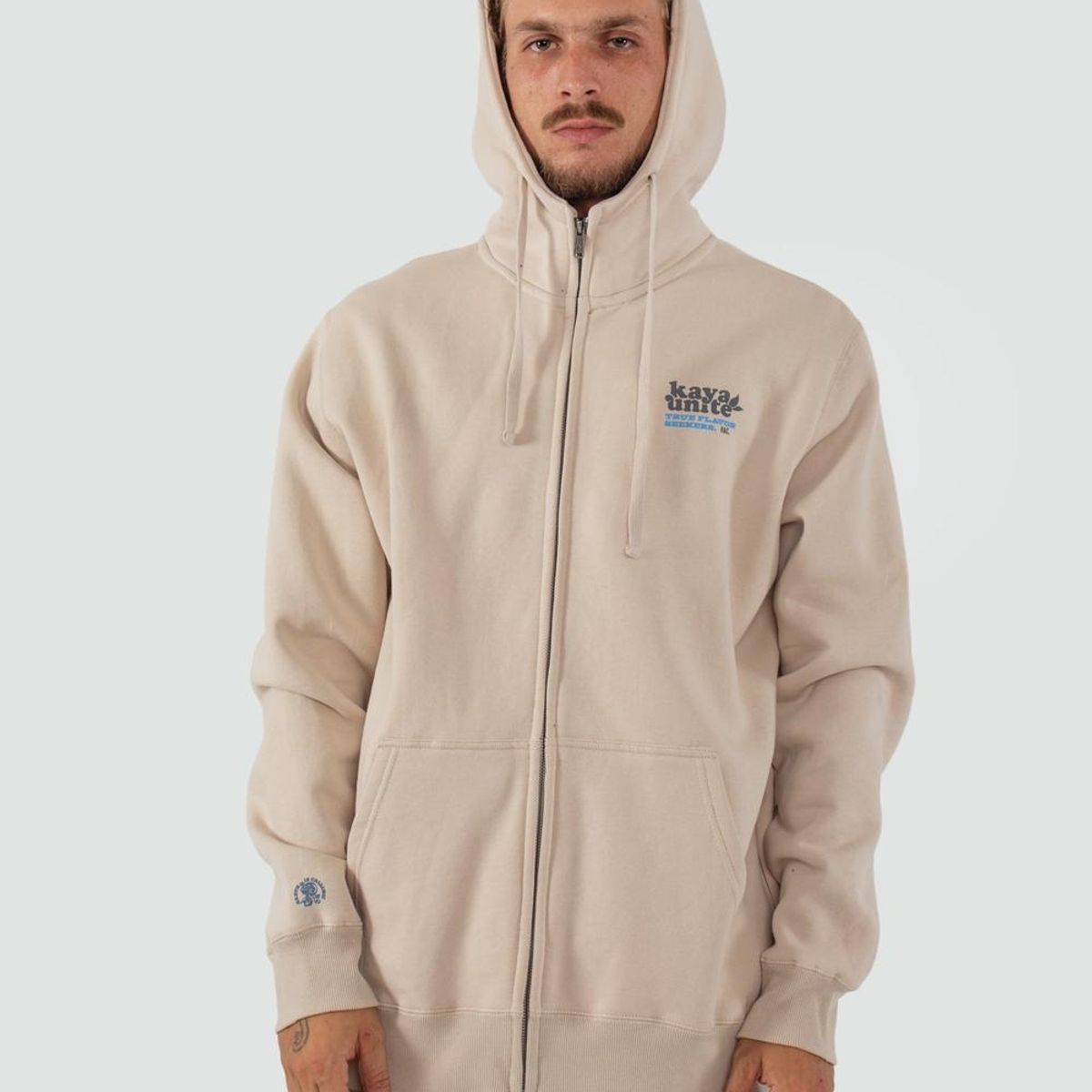 KAYA UNITE - Polerón Hombre Full Zip Protect Bone