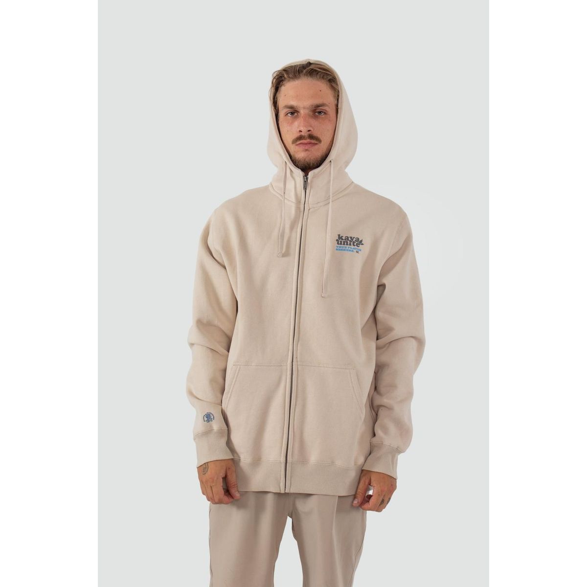KAYA UNITE - Polerón Hombre Full Zip Protect Bone