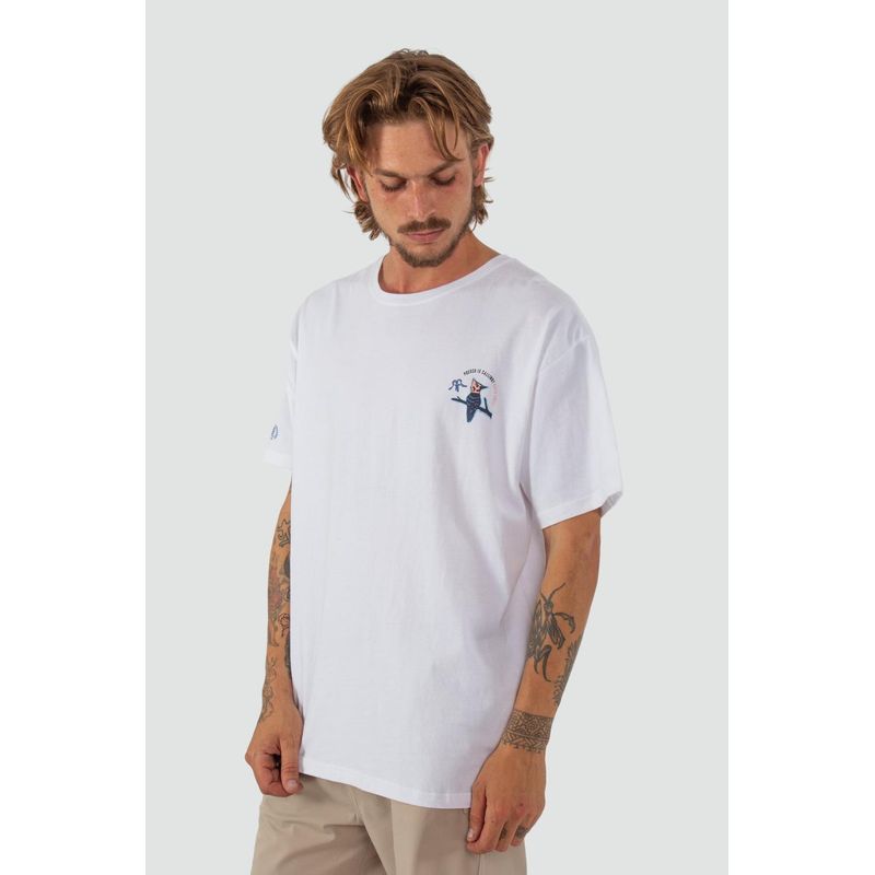 KAYA UNITE - Polera Hombre Puesco Blanca