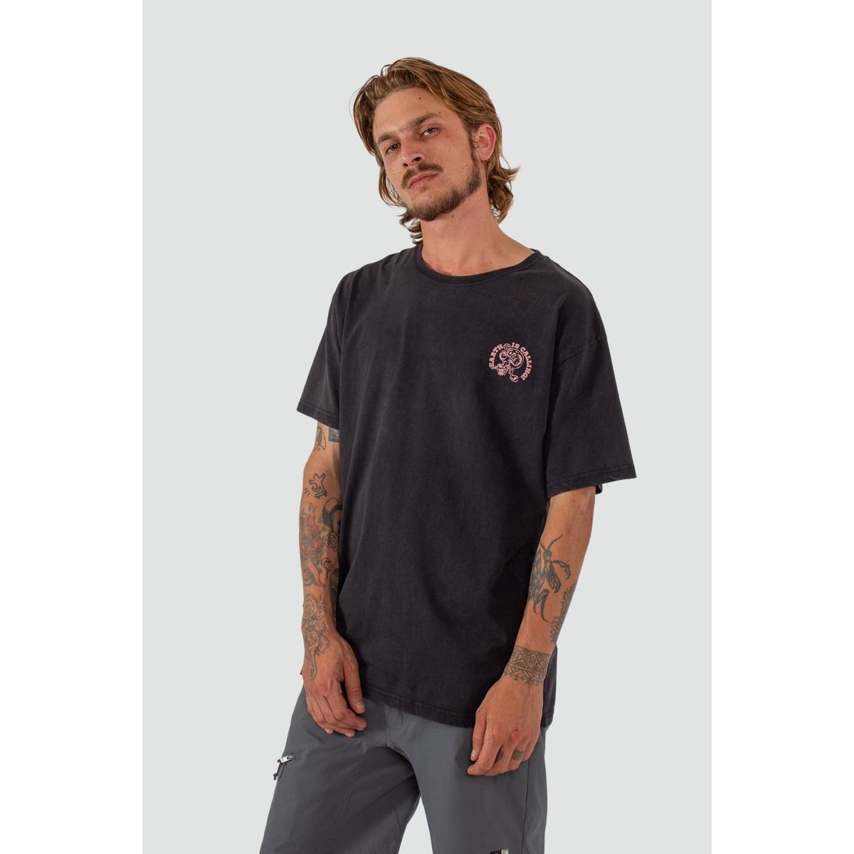 KAYA UNITE - Polera Hombre Osorno Negra