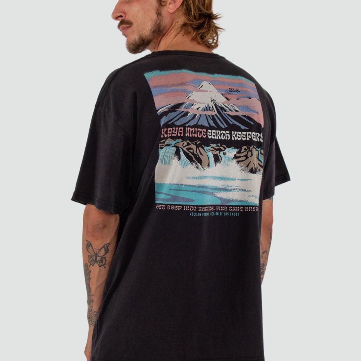 KAYA UNITE - Polera Hombre Osorno Negra