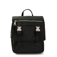 Mochila con tapa mayna mediana negro