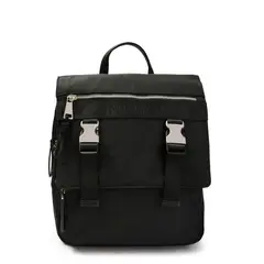 AMPHORA - Mochila con tapa mayna mediana negro
