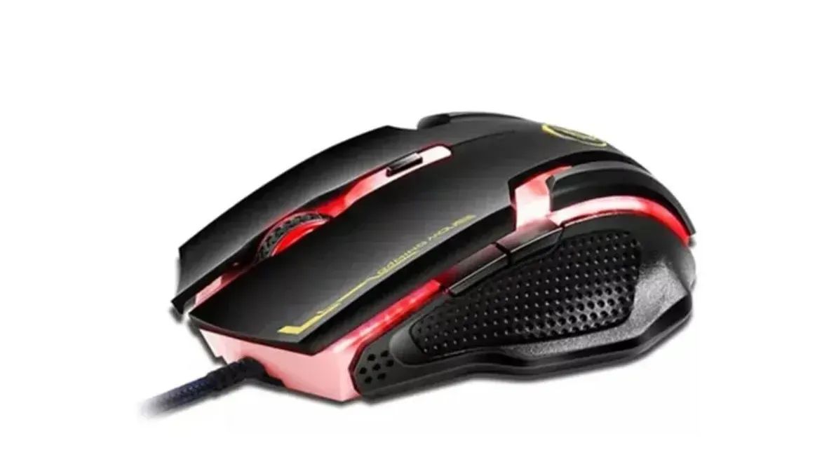 GENERICO Mouse Gamer De Alta Precisión Led Jiexin A9 6000 Dpi Color Negro
