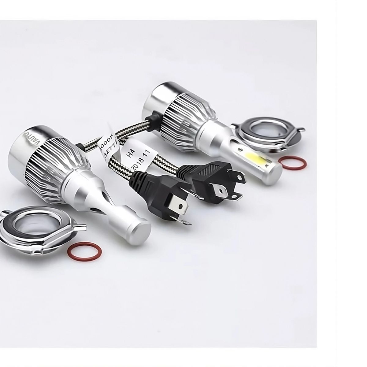 GENERICO - Kit Turbo Luces Ampolletas Led Blanca H4 Focos C6 36W
