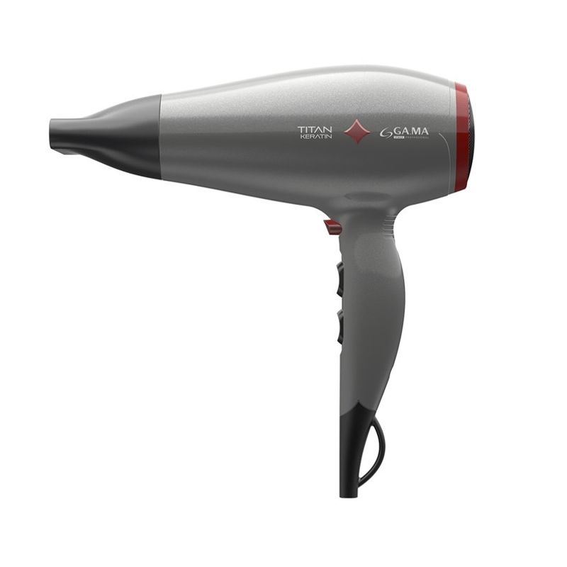 GAMA - Secador De Pelo Titan Keratin Gris GAMA