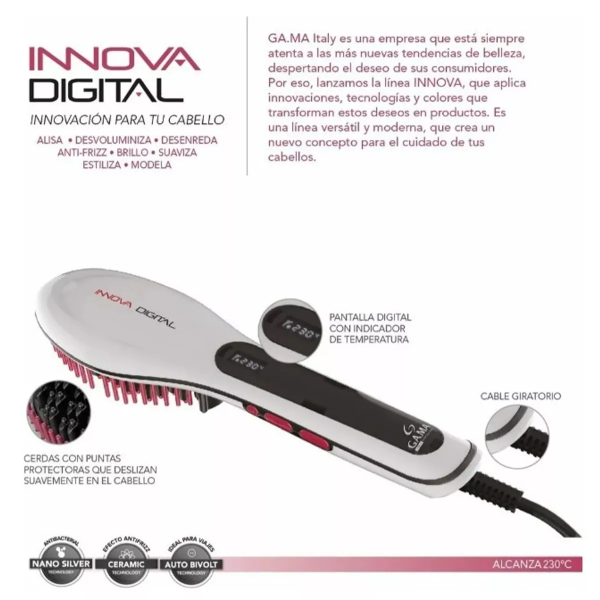 GAMA - CEPILLO ALISADOR GAMA INNOVA DIGITAL