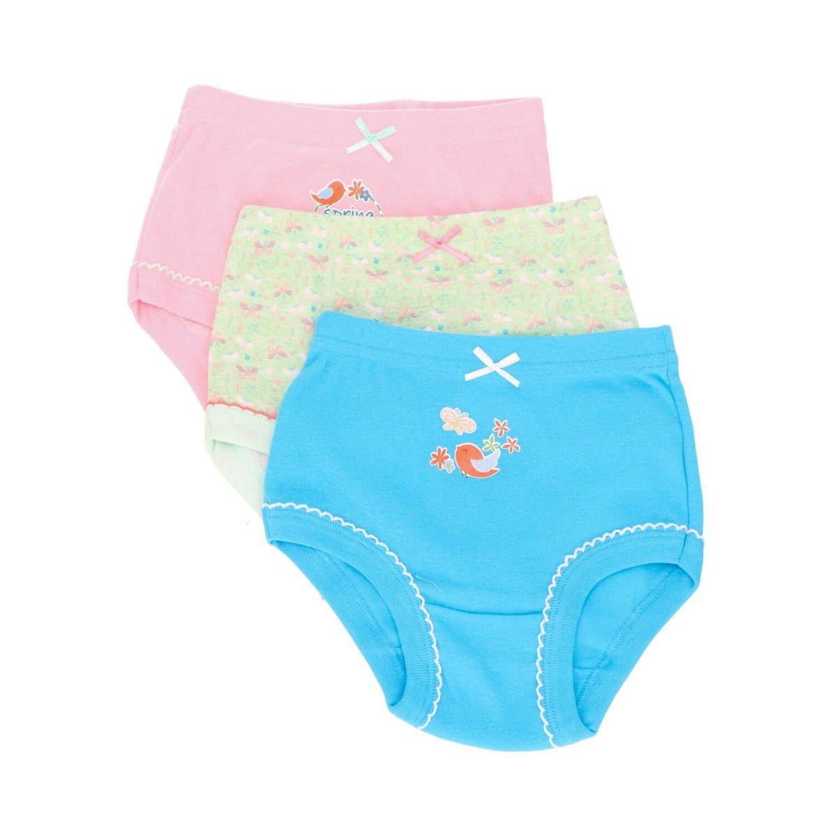 CAFFARENA - Calzon Algodón Niña Pack 3 Caffarena.-