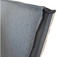 GENERICO - RESPALDO DE CAMA PLAZA Y MEDIA CON FUNDA DESMONTABLE LINO BEIGE
