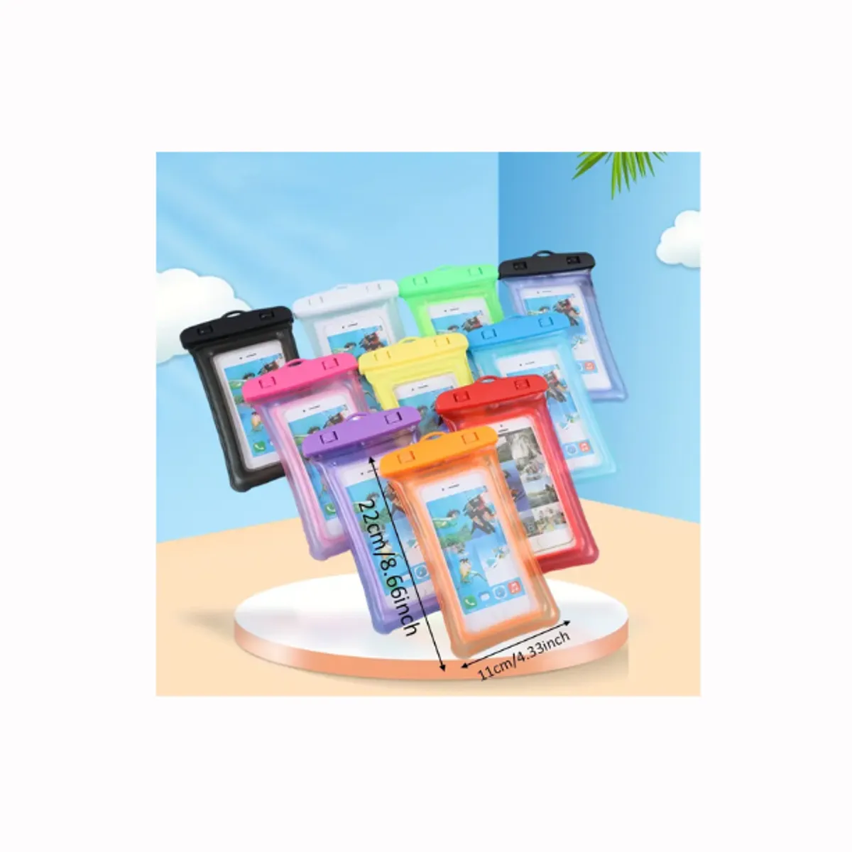 GENERICO - FUNDA PROTECTOR IMPERMEABLE PARA CELULARES