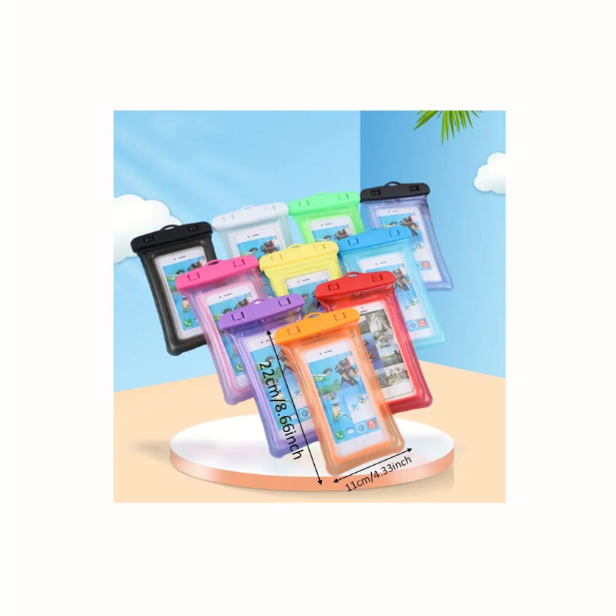 GENERICO - FUNDA PROTECTOR IMPERMEABLE PARA CELULARES