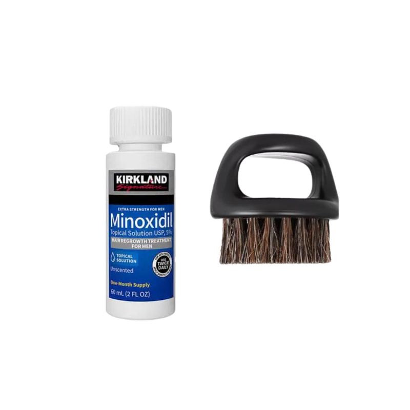 KIRKLAND - MINOXIDIL KIRKLAND TRATAMIENTO 1 MES + CEPILLO REDONDO