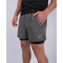 EVERLAST - SHORT MANILA CON CALZA HOMBRE - Negro