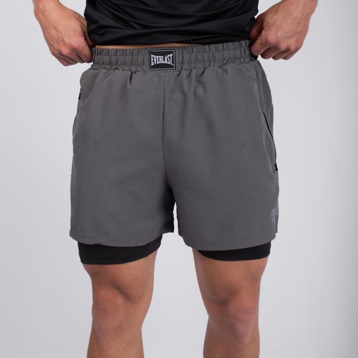 EVERLAST - SHORT MANILA CON CALZA EVERLAST HOMBRE - Plateado