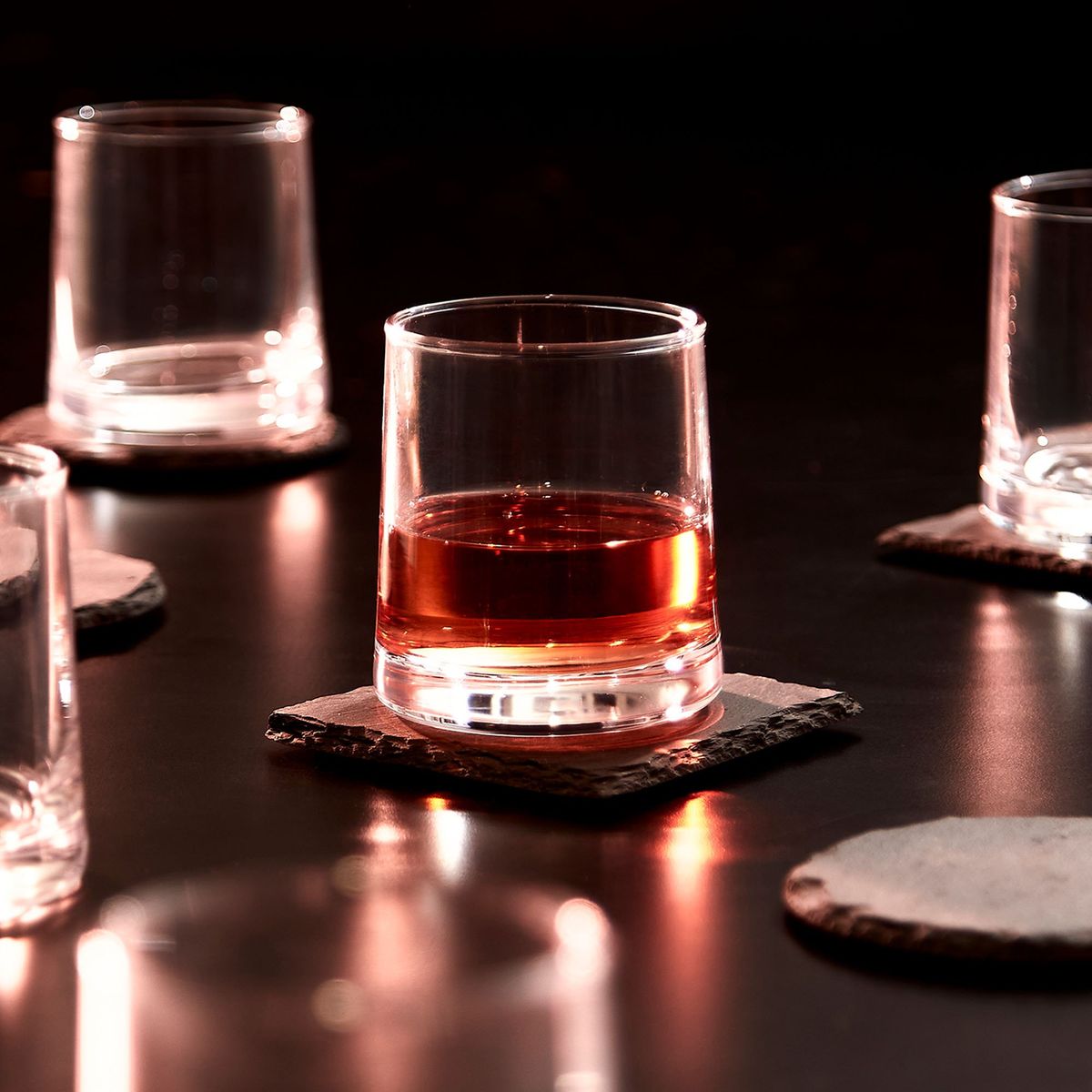 SIMPLIT - Pack 6 Vasos Whisky Kentucky + Cubeta Hielos Redondos