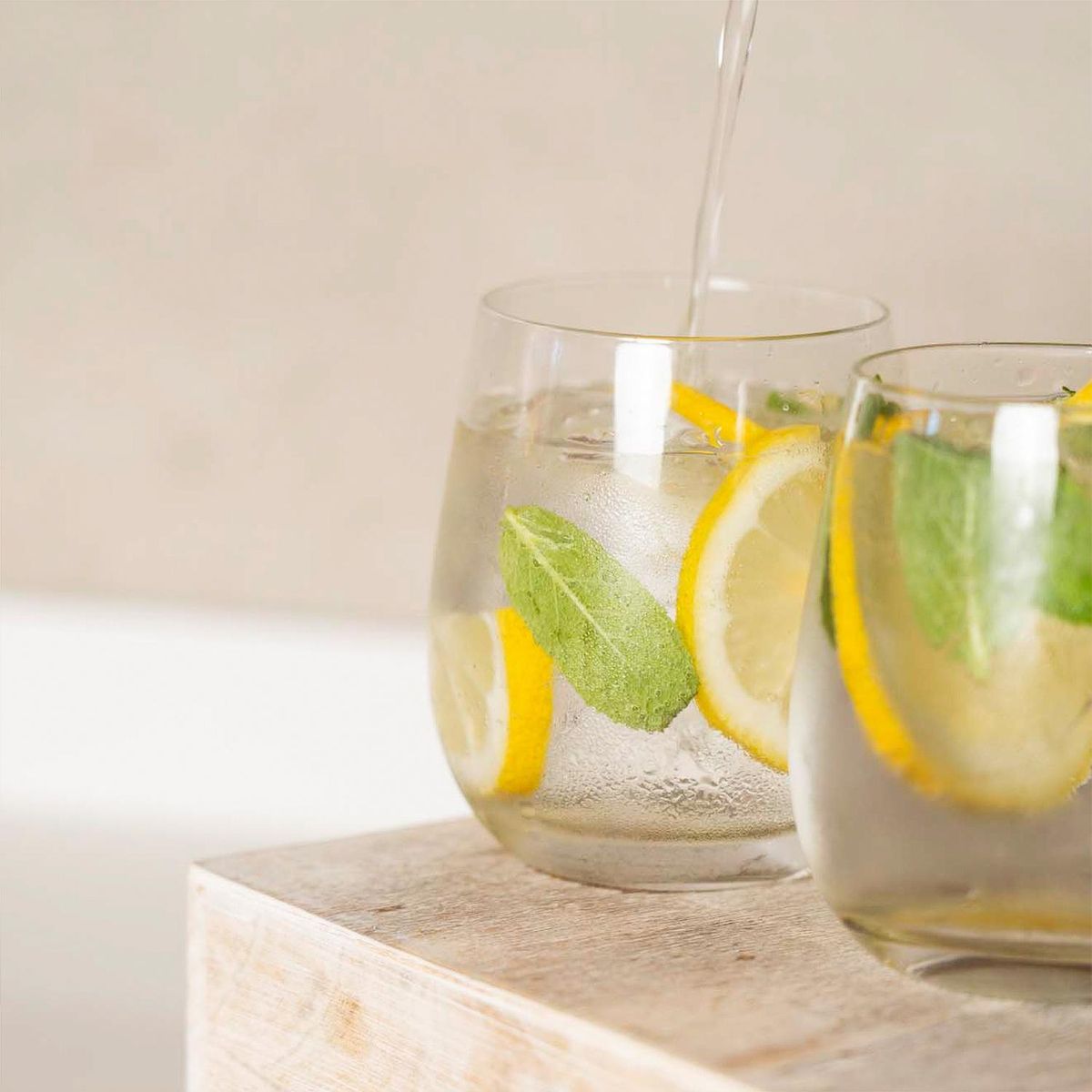 SIMPLIT - Pack 6 Vasos Redondos Virginia + Cubeta Hielos Redondos