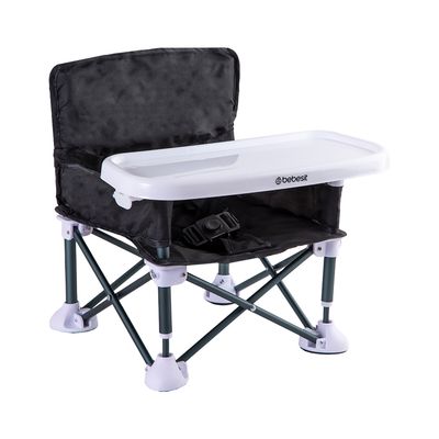 Imagen 2 del producto Silla de Comer Plegable Camping XT01 Negro