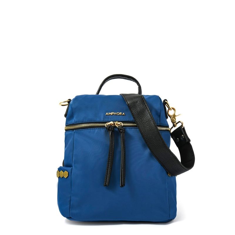 AMPHORA - Mochila pequeña teriosa denim