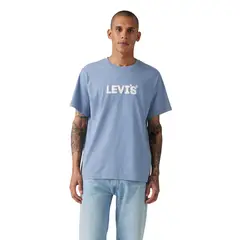 LEVIS - Polera Hombre SS Relaxed Fit Celeste