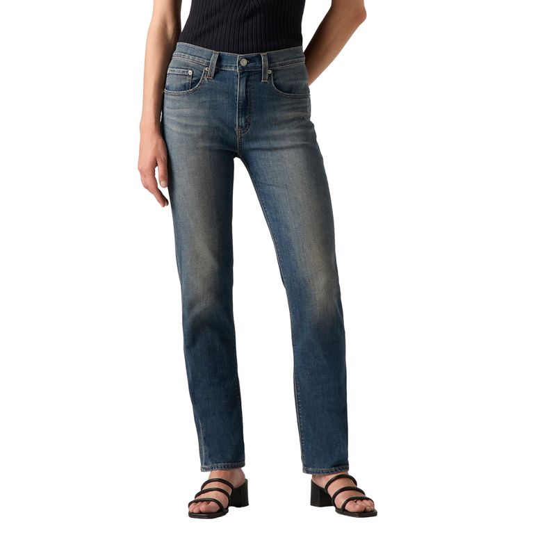 LEVIS - Jeans Mujer 724 High Rise Straight Azul Levis