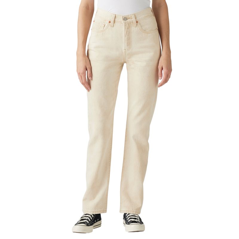 LEVIS - Jeans Mujer 501 Beige Levis