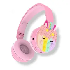 GENERICO - Auriculares Bluetooth Fidget Unicornio con luz RGB