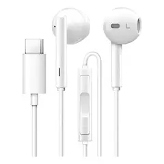 GENERICO - Audífonos Tipo C Premium Blanco para Música y Podcasts X10