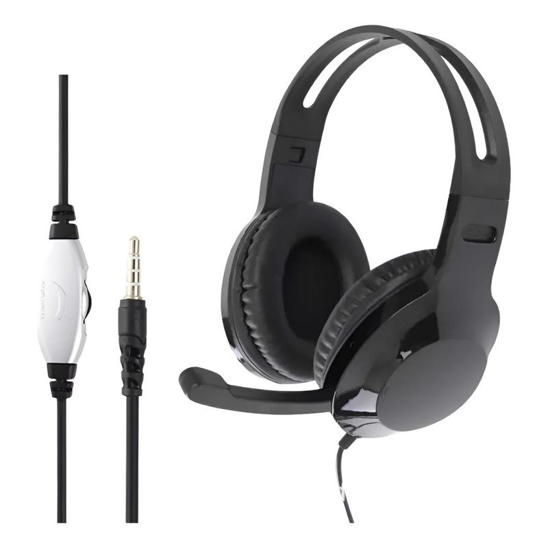 GENERICO - Audífonos Gamer Over-Ear con Micrófono y Conexión 3.5mm