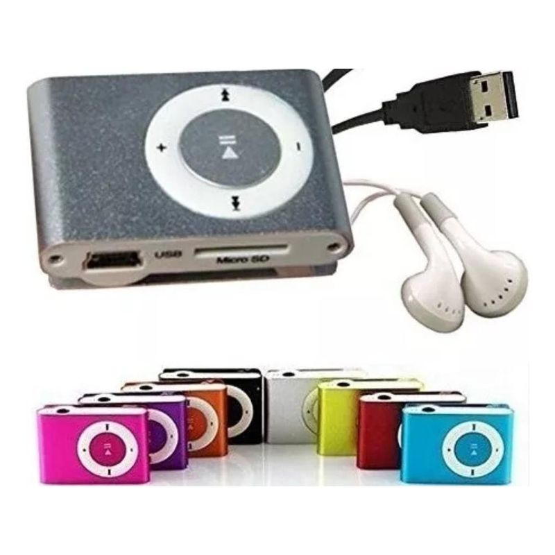 GENERICO - Reproductor MP3 portátil con radio FM y audífonos incluidos