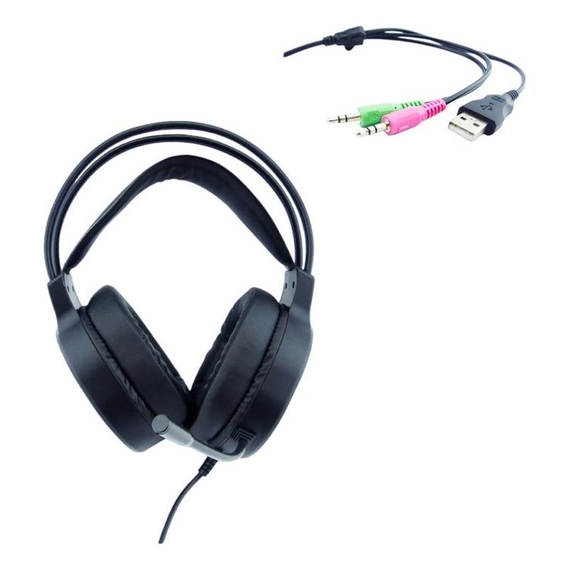 GENERICO - Audífonos Gamer con Luz RGB y Micrófono Integrado