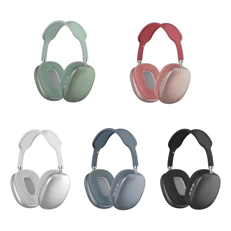 GENERICO - Auriculares Gamer Inalámbricos Rojo con Luz Azul RGB