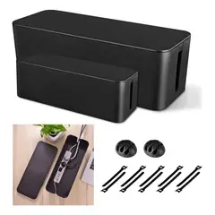 GENERICO - Kit Organizador de Cables Escritorio con Clips y Bridas