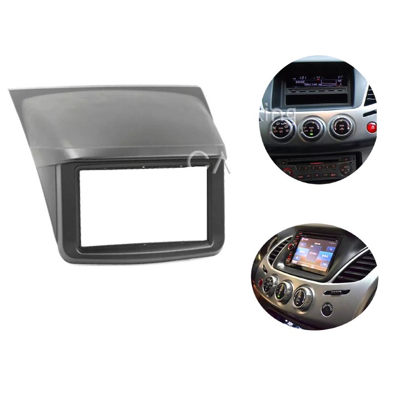 GENERICO - Bisel Radio Pantalla Mitsubishi L200 2007 - 2015 9pul Karvas