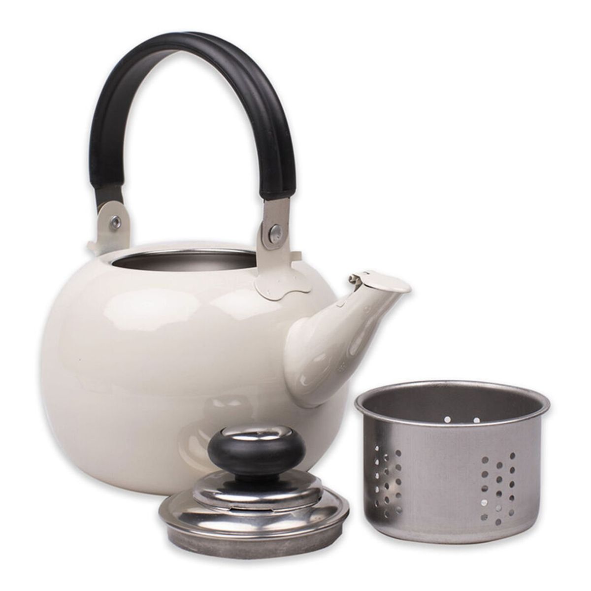 DORAL - Tetera De Acero Inoxidable 800ml Color Marfil - SC