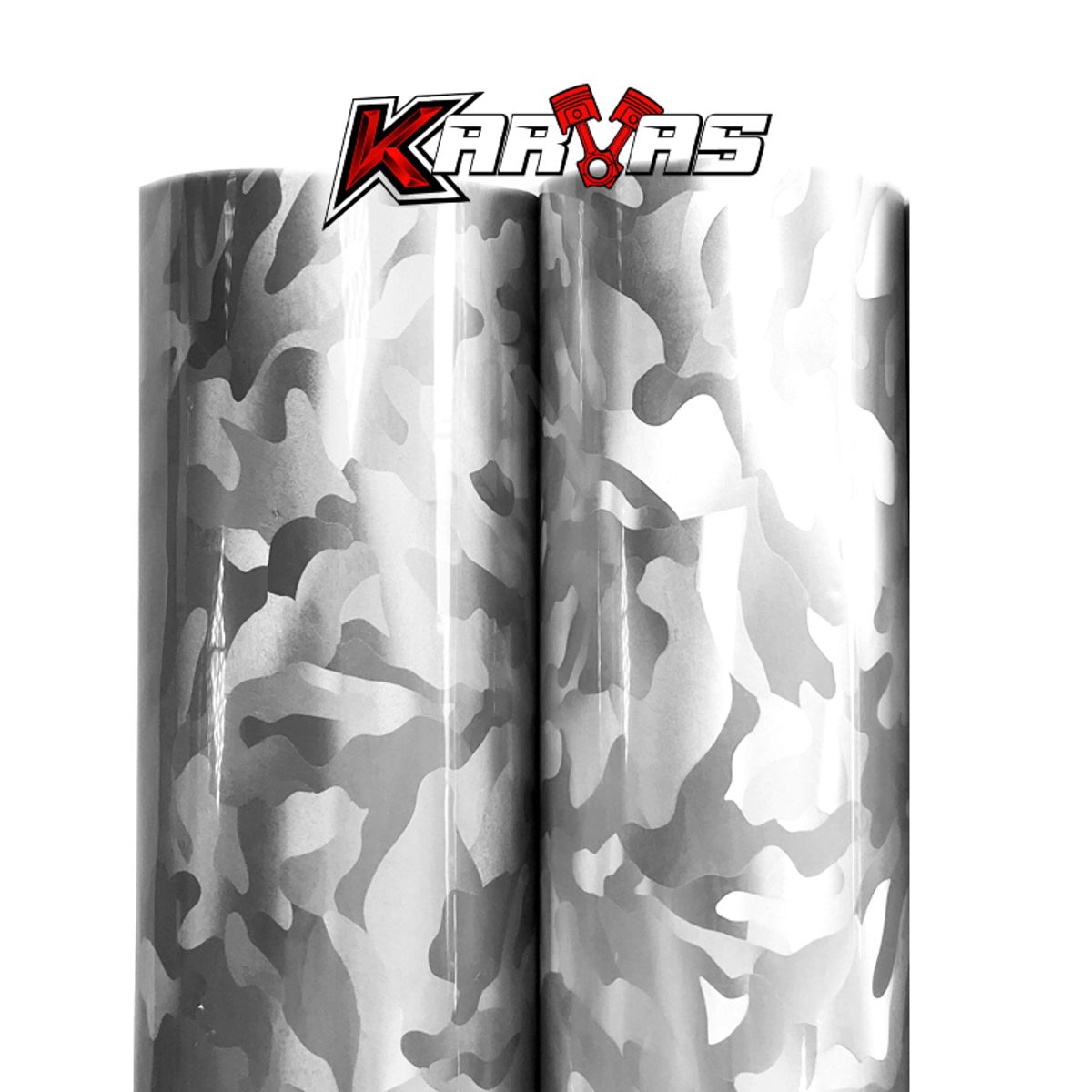 GENERICO - Papel Vinilo 3d Shadow Ghost Camo GRIS PLATA adhesivo Karvas