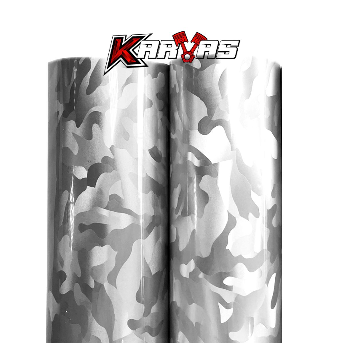 GENERICO - Papel Vinilo 3d Shadow Ghost Camo GRIS PLATA adhesivo Karvas