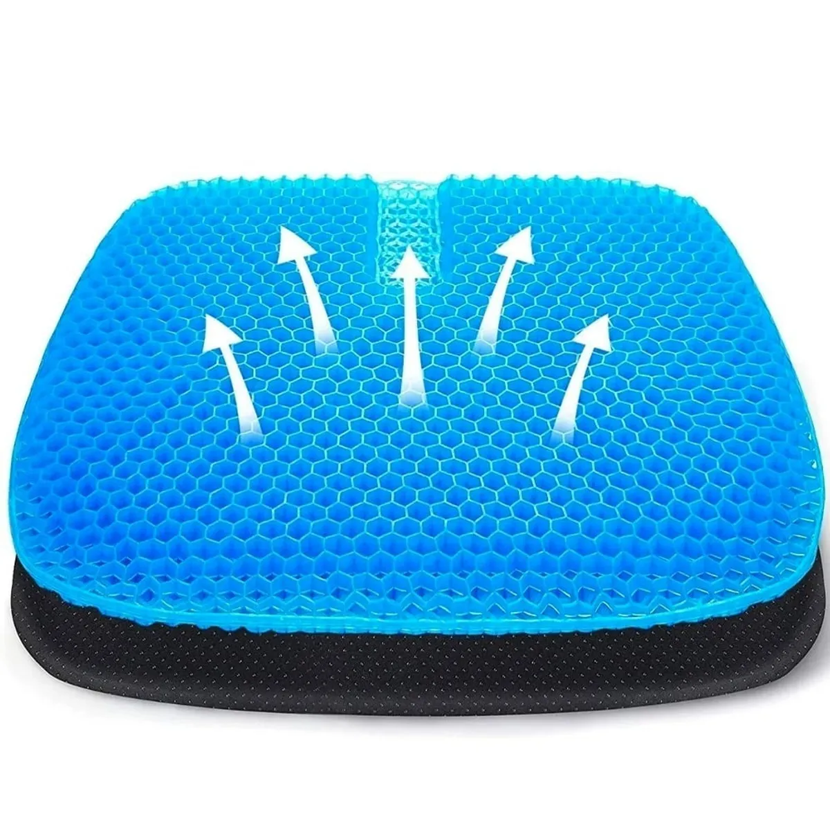 GENERICO - Cojín gel para silla con funda de cojines almohada asiento