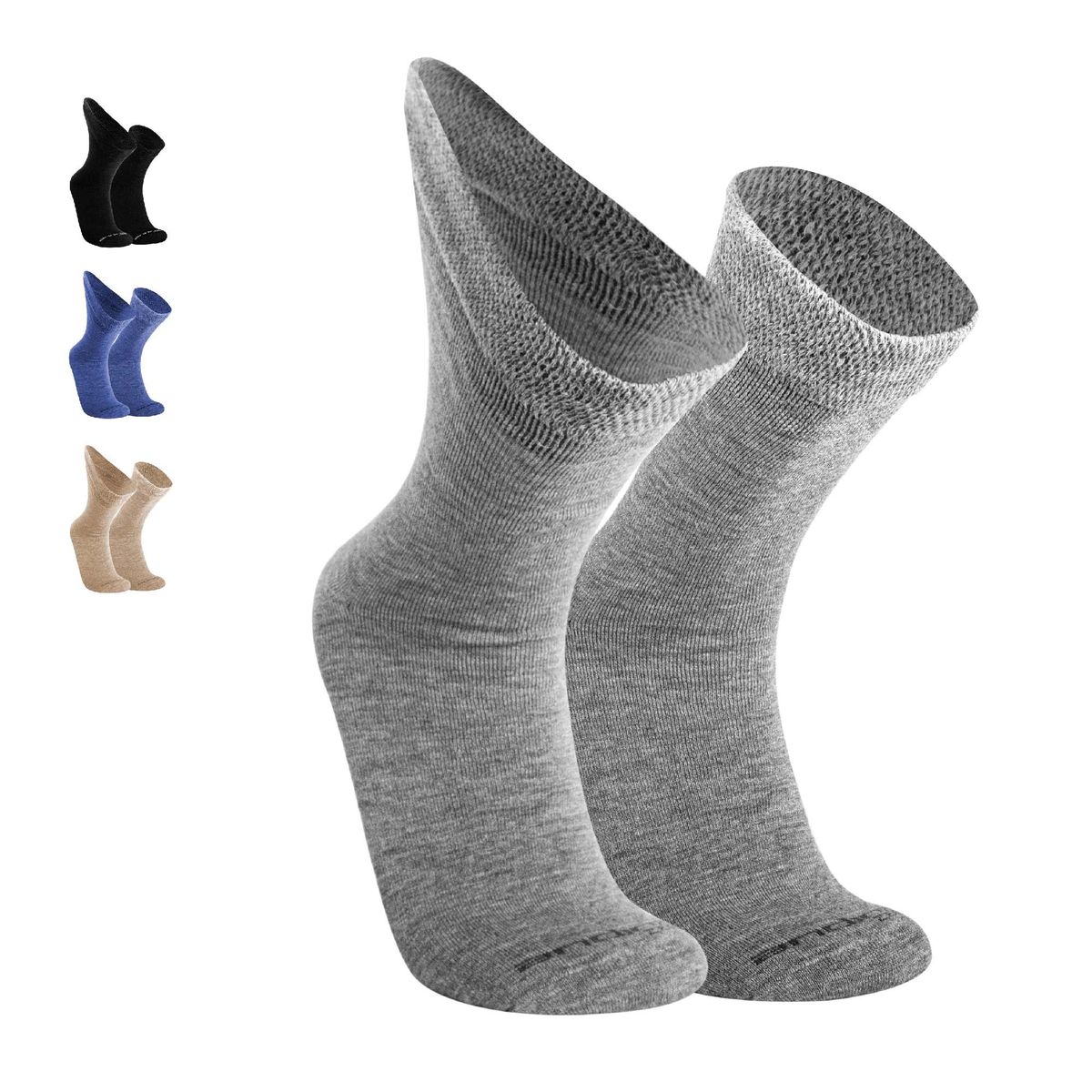ANDINA OUTDOORS - calcetines térmicos para diabeticos de alpaca y merino acolchados